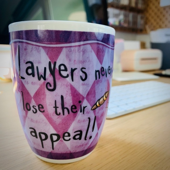 “Lawyers Never Lose Their Appeal” History & Heraldry Coffee Mug Gift - Picture 9 of 10